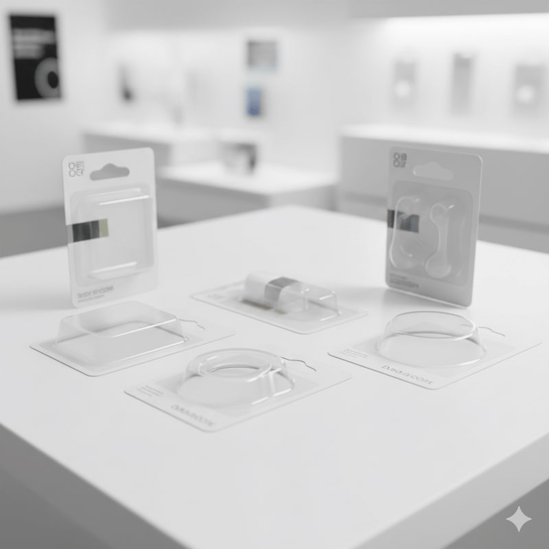 Etapas do processo na produção de blisters termoformados