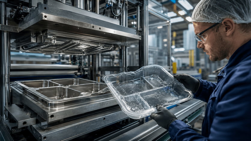 Erros no molde para termoformadora que travam a produção